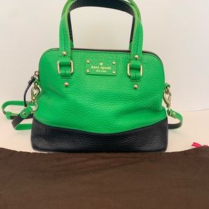 Kate Spade Grove Court Maise Green & Navy handbag